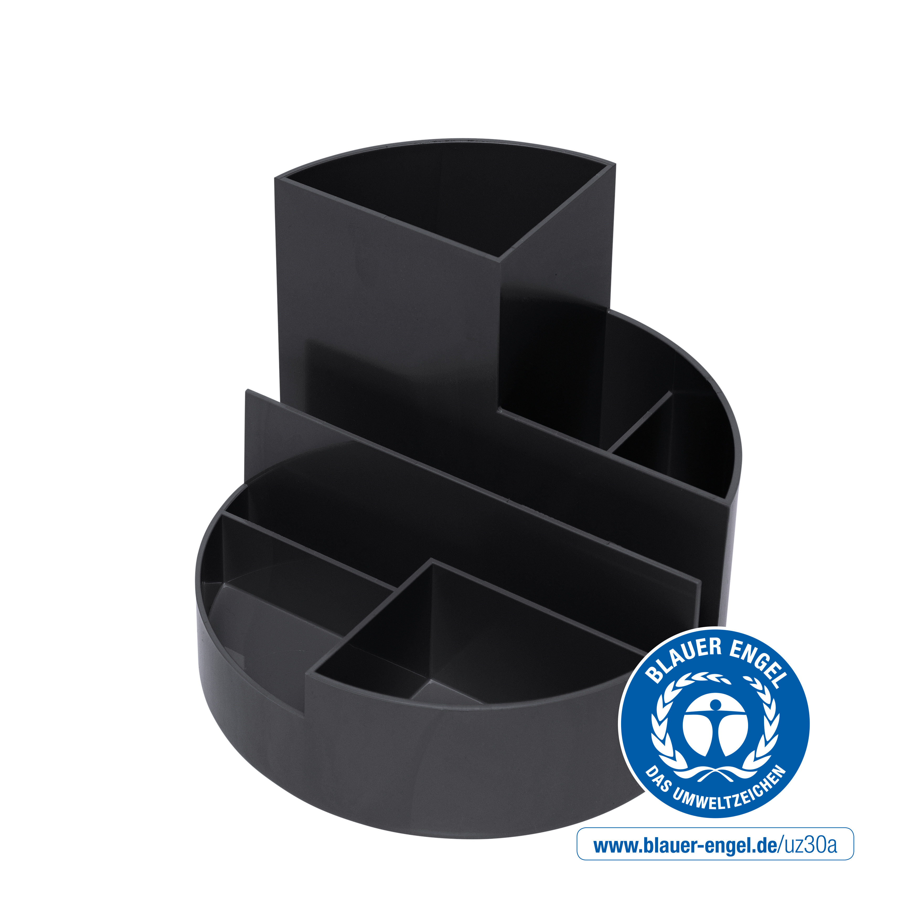 MAUL Stifteköcher Recycle 4117690.E 6 Fächer, 14cm,12.5cm,schwarz