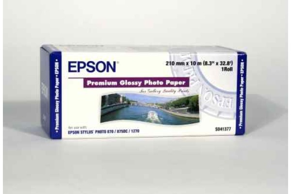 EPSON Premium Glossy Photo Paper 10m S041377 Stylus Photo 255g 210mm