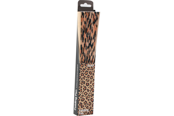 I-TOTAL Handfächer 23cm XL3164E Leopard