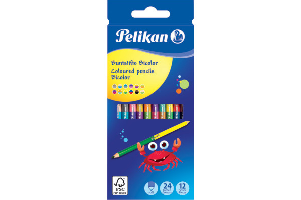 PELIKAN Buntstifte Bicolor 700146 12 Stiften