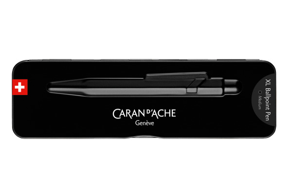 CARAN D'A Kugelschreiber 849 XL 850.496 Black Code, mit Metalletui