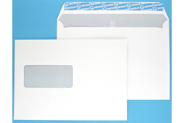 GOESSLER Couvert Cavanna m/Fenster C5 1354 100g, weiss 500 Stück