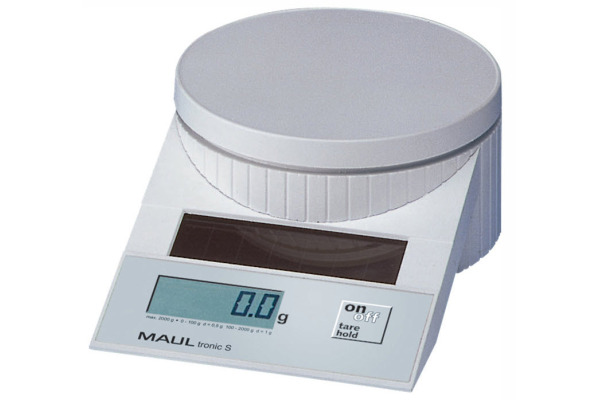 MAUL Briefwaage MAULtronic S 5000g 15150 02 2g-2000g/5g-2000-5000g weiss
