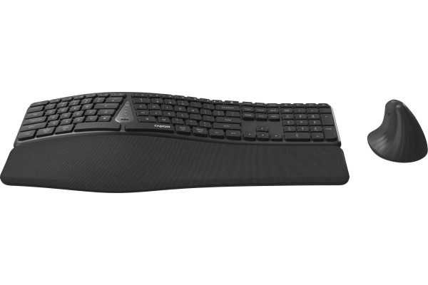 RAPOO 8810M Ergonomic Deskset 13115 Wireless, Grey