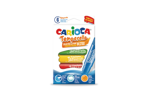 CARIOCA Posterfarbe Temperello 42739 6 Stück ass.