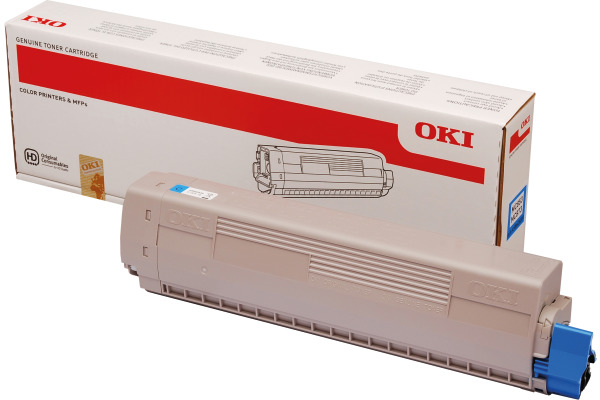 OKI Toner cyan 45862839 MC853/873 7300 Seiten