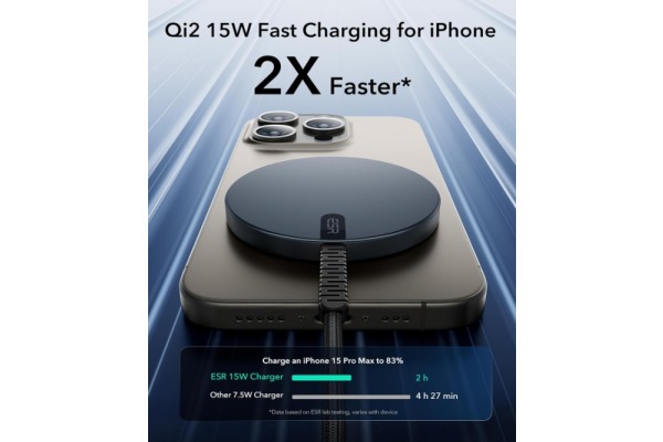ESR HaloLock mini Charger 2C5620206 Qi2, Wireless, Black