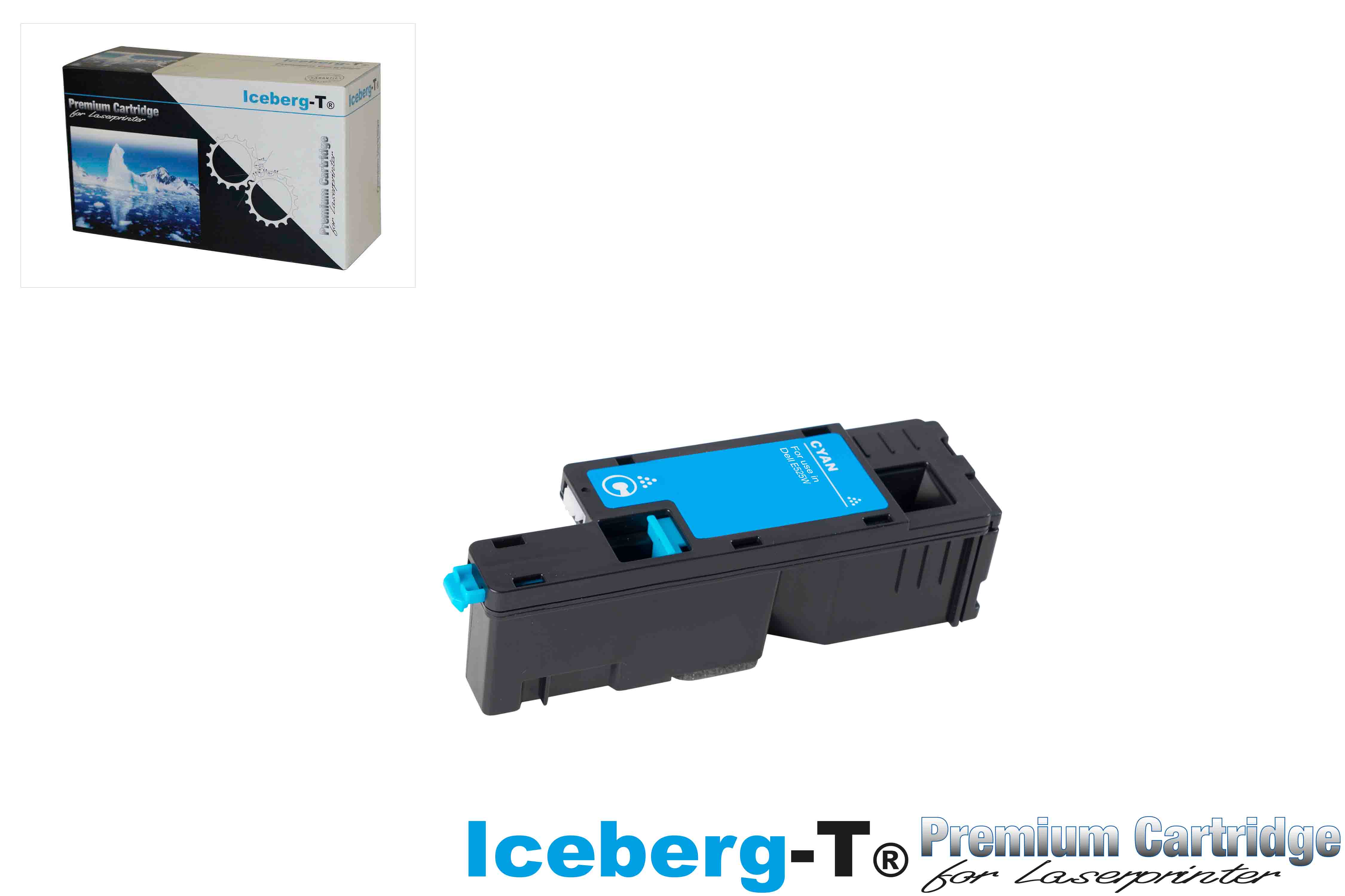 Iceberg-T Toner Dell E525W 1'400 Seiten, cyan