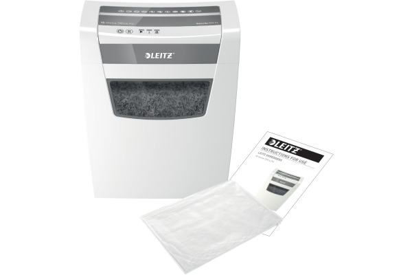 LEITZ Aktenvernichter IQ 80090000 Home Office, P-4, 23lt