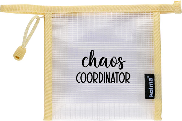 KOLMA Reissverschlusstasche  15x15cm 08.186.15 Mesh Bag,chaos Coordinator