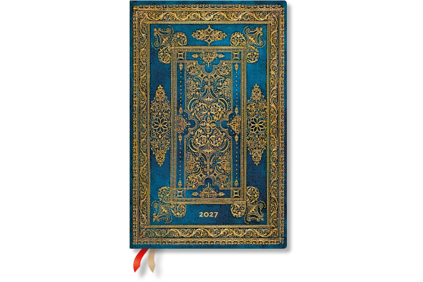 PAPERBLAN Agenda Blue Luxe 2027 DF2085-2 1W/2S HOR Maxi HC FR 13.5x21cm