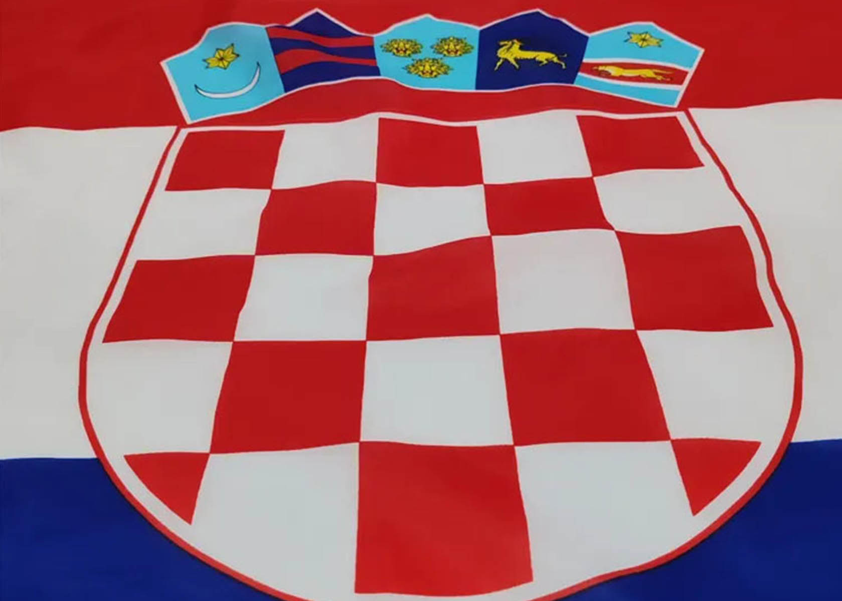Kroatien Flagge 150x90cm Fahne aus Polyester 