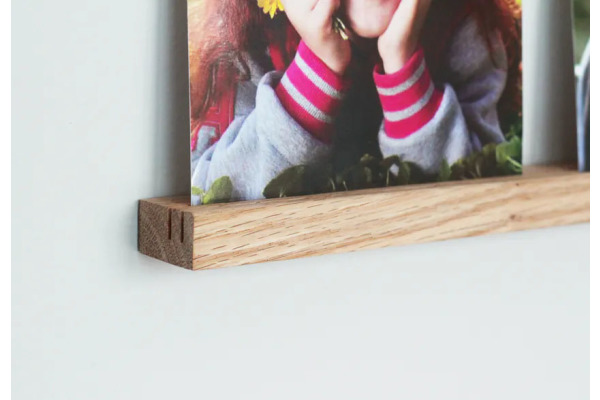 DEBEX Wand-Fotoleiste 30cm DGE201300 Holz Eiche