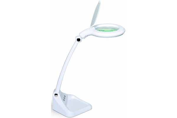 MAUL LED-Lupenleuchte 82612 MAULiris, dimmbar, weiss
