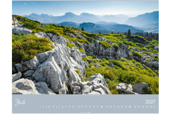 WEINGARTE Bildkalender 2027 331219227 Alpen im Licht DE 55x46cm