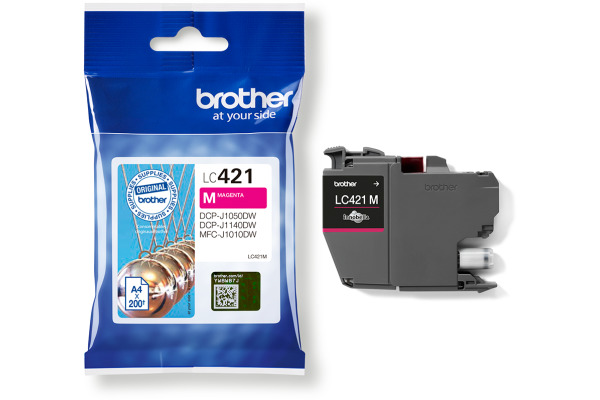 BROTHER Tintenpatrone magenta LC-421M DCP-J1050 200 Seiten