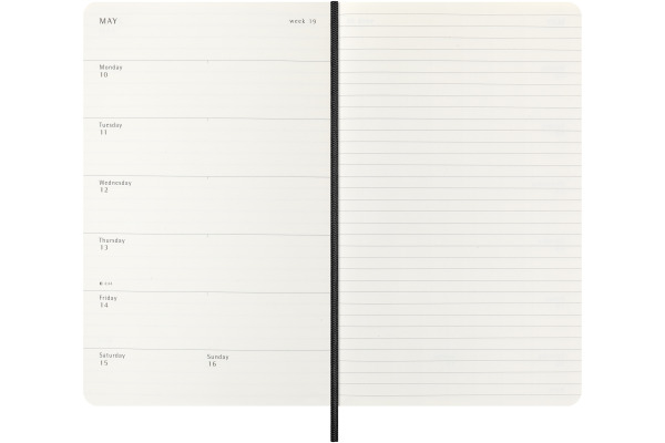 MOLESKINE Agenda Classic Large 2027 DSB12WN3Y 1W/1S schwarz SC 13x21cm