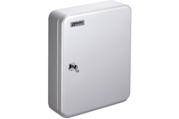 RIEFFEL Schlüsselkasten KyStor grau A15611 24,2x30x8cm 28 Haken