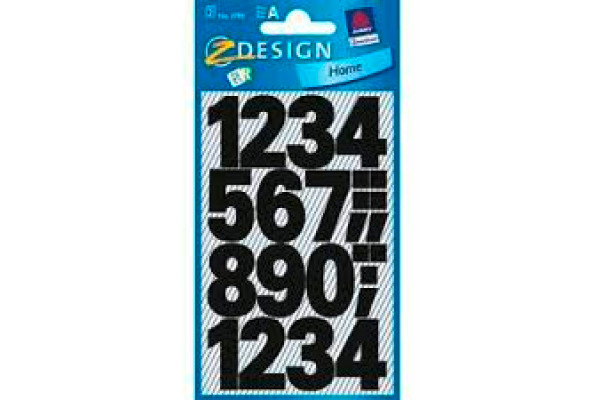 Z-DESIGN Letters schwarz 3785 25mm,Univ. Bold 2 Blatt