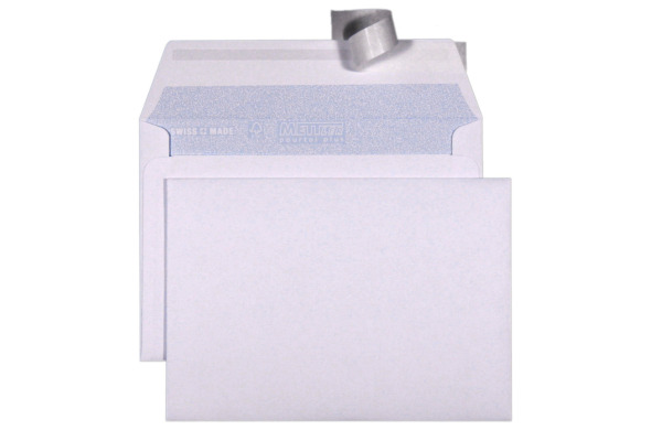 METTLER Couvert ohne Fenster C6 6066-80-S 80g, ultraweiss 100 Stk.