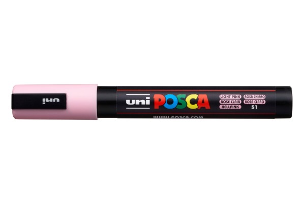 POSCA Marker 1.8-2.5mm PC-5M hellrosa, Rundspitze