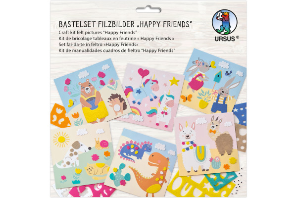 URSUS Bastelfilz Set 8800001F Happy Friends