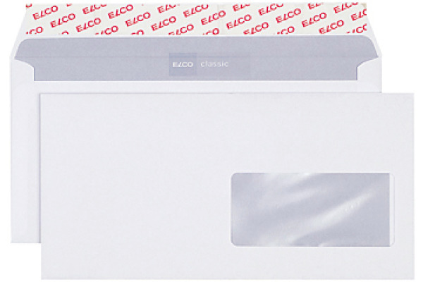 ELCO Couvert Classic m/Fenster C5/6 37796 100g, weiss 500 Stück
