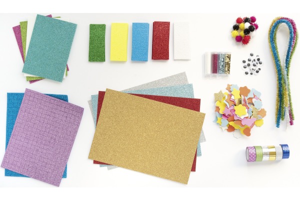 FOLIA Kreativ Box 937 Glitter Mix, über 900 Teile