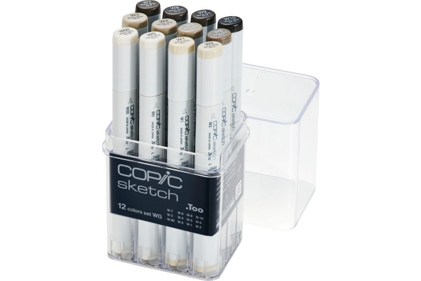 COPIC Marker Sketch 21075954 Grau-Set WG, 12 Stück