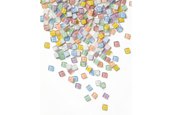 FOLIA Mosaik-Glassteine 10x10mm 5619 Pastel 300 Stück