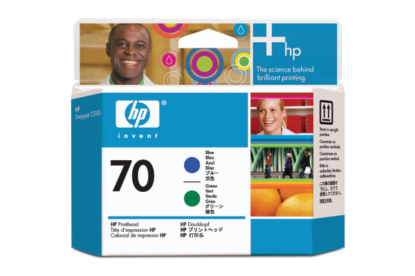 HP Druckkopf 70 blue/green C9408A DesignJet Z3100/Z3200