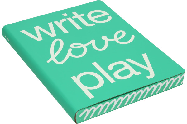 NUUNA Notizbuch GRAPHIC L A5 350056383 WRITE LOVE PLAY,dots 128 Blatt