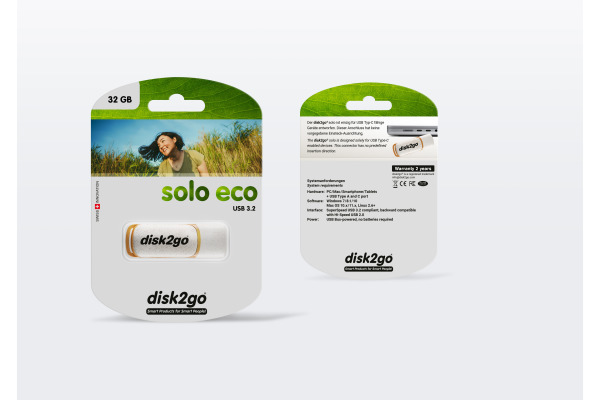 DISK2GO USB-Stick solo eco 32GB 30006802 Type C USB 3.2