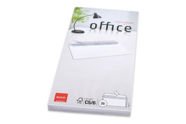 ELCO Couvert Office o/Fenster C5/6 74462.12 80g, weiss 25 Stück