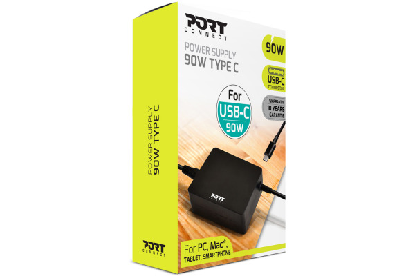 PORT PowerSupply 90W-Type C-EU 900098 black