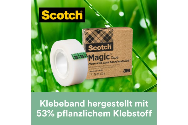 SCOTCH Magic Tape 19mmx33m 900-9 transparent 9 Rollen