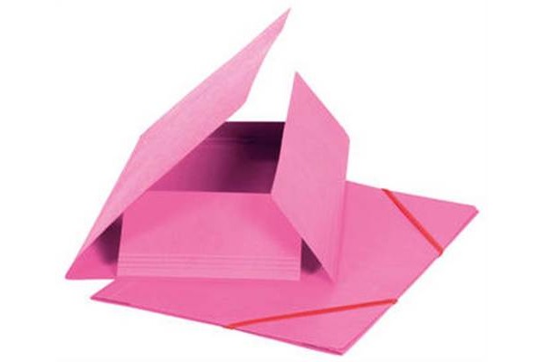 BIELLA Gummibandmappe A4 17840140U rosa, 355gm2 200 Bl.