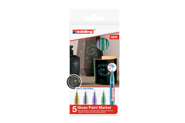 EDDING Gloss Paintmarker 780 0.8mm 780-E5-me metallic 5 Stück