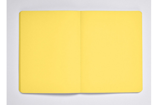 NUUNA Notizbuch NOT WHITE L LIGHT A5 350054990 gelb, blanco 176 Blatt
