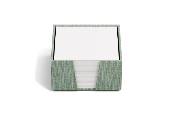 BIGSO BOX Zettelkasten James 110x110mm 2711C1601 Leinen, mintgrün