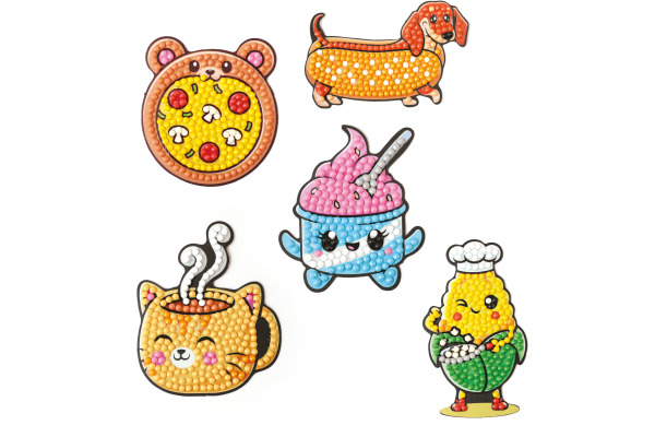 GRAINECRÉ Diamond Painting Magnete GC-750286 Yummy 5 Magnete