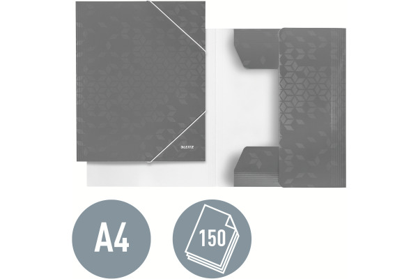 LEITZ Gummibandmappe WOW A4 39820026 rot