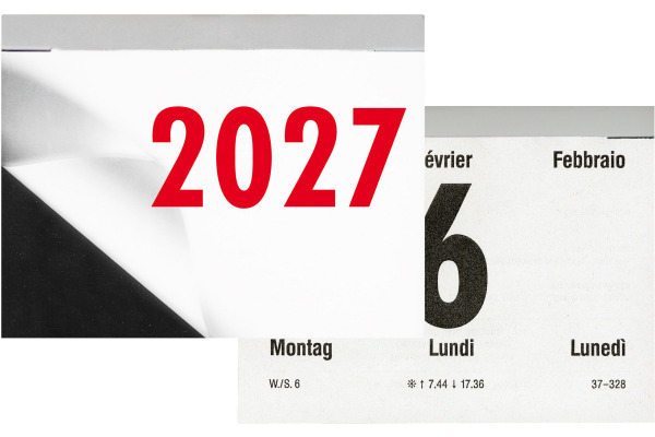 BIELLA Abreisskalender quer Nr.4 2027 889044000 1T/1S mehrfarbig ML 10.5x8cm