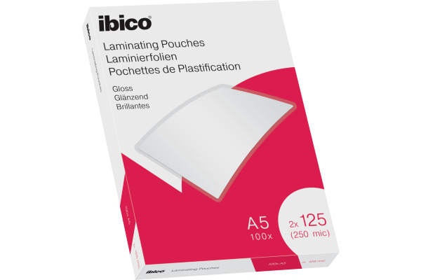 IBICO Laminiertasche A5 627315 glanz, 125my 100 Stk