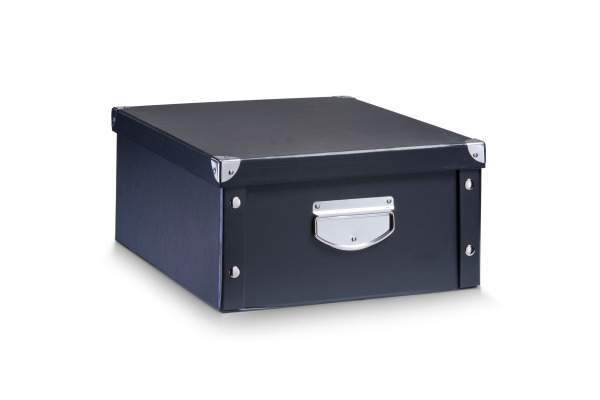 ZELLER Aufbewahrungsbox 22l 17928 schwarz 40x33x17cm