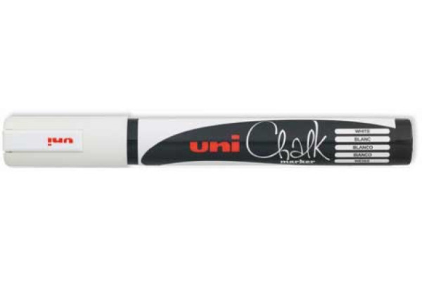 UNI-BALL Chalk Marker 1.8-2.5mm PWE-5M weiss