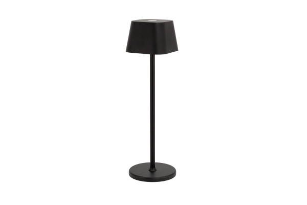 SECURIT Tischleuchte GEORGINA LP-GE-BL schwarz, Akku, dimmbar