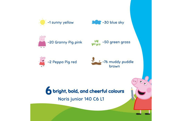 STAEDTLER Farbstifte Noris Peppa Pig 140C6L1 assortiert 6 Stück