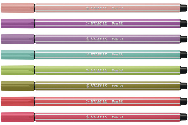 STABILO Fasermaler Pen 68 1.1mm 68/8-02 ass. 8 Stück