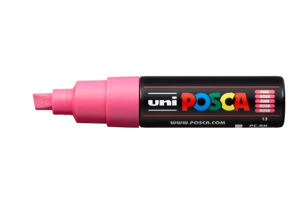 POSCA Marker 8mm PC-8K rosa, Keilspitze